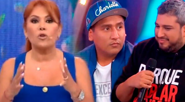 Magaly Medina le 'jala las orejas' a Jorge Luna y Ricardo Mendoza.