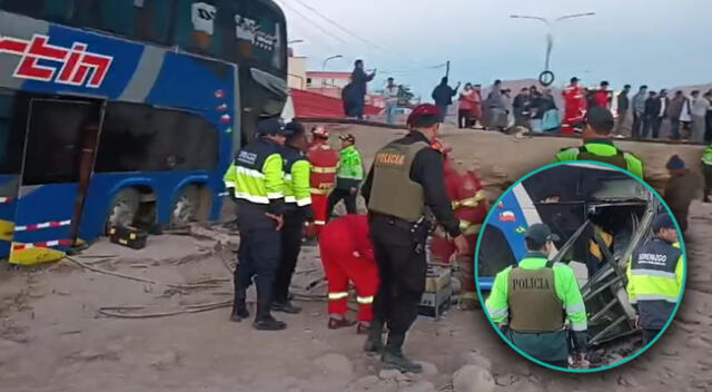 Bus interprovincial que salió de Puno se despista en carretera de Moquegua.