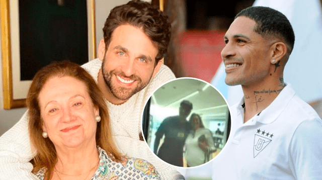 Paolo Guerrero accedió a tomarse foto con la madre de Rodrigo González.