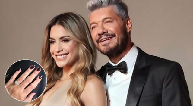 Marcelo Tinelli le regaló un anillo de oro blanco con ocho diamantes.