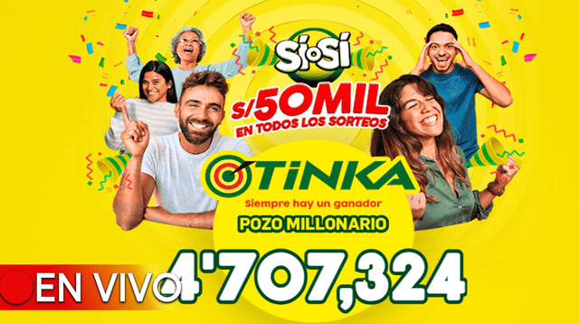 El pozo millonario de la Tinka se sorteó este domingo 12 de mayo a las 10:50 p.m.