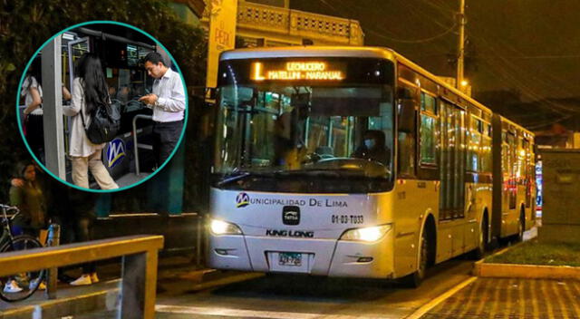 Metropolitano y el servicio que saca muchos de apuros en la madrugada.