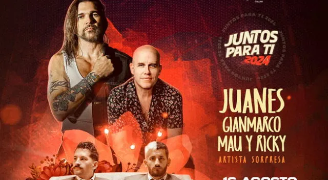 ‘Juntos para ti 2024’ entérate más del festival de música en Lima, Perú.