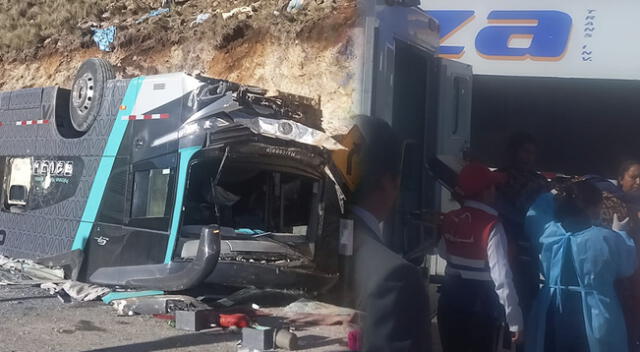 Varios fallecidos y decenas de heridos dejó la volcadura de un bus de la empresa Civa en Ayacucho.