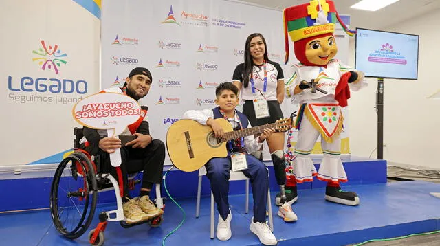 Los tres nuevos embajadores de Ayacucho 2024.