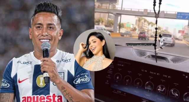 El jugador Christian Cueva entona canción de Tony Rosado mientras conduce.