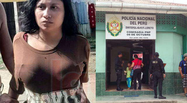 Mujer fue trasladada hasta la comisaría 9 de octubre en el distrito de Belén, Iquitos. Su padrastro fue llevado al hospital.