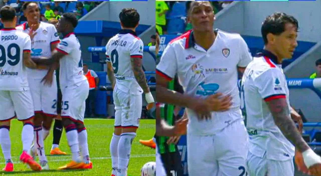 Gianluca Lapadula y Yerry Mina fueron tendencia en redes sociales.