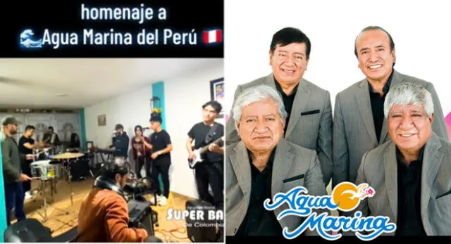Una banda colombiana canta temas de Agua Marina y son un éxito en TikTok.