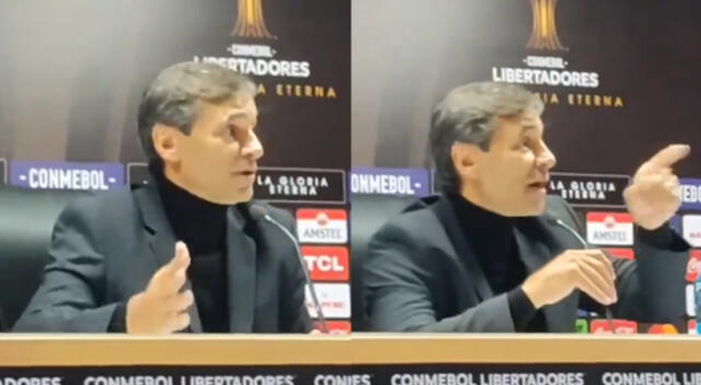 Fabián Bustos ofreció una conferencia de prensa y así reaccionó con periodista.