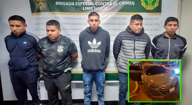 La PNP señaló que los sujetos pertenecerían a una banda lidera por el alias de 'Cholo Indio'