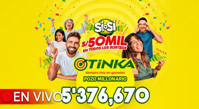 El pozo millonario de la Tinka se sorteó este miércoles 5 de junio a las 10:50 p.m.