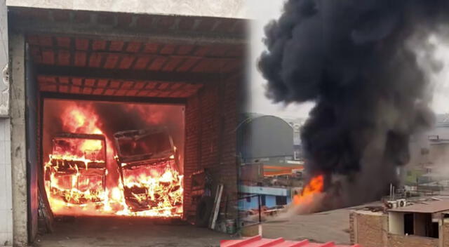 incendio de grandes proporciones se registra en una vivienda de Ate Vitarte.