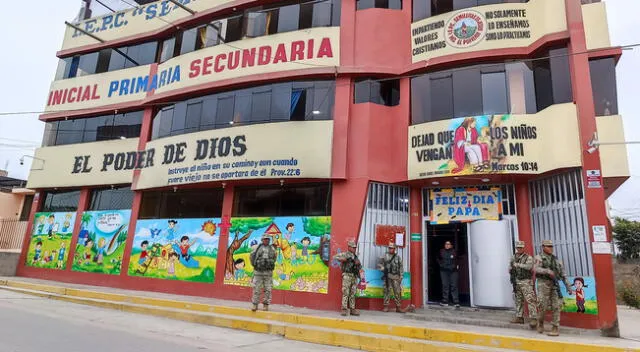 Gobierno Regional del Callao ordena presencia de militares en los colegios de Trujillo.