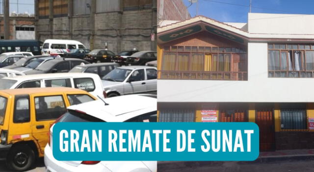 Sunat anunció las nuevas ofertas disponibles en plataforma de remate de bienes embargados.