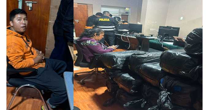Los detenidos con 345 kilos de droga permanecen en Depincri El Agustino