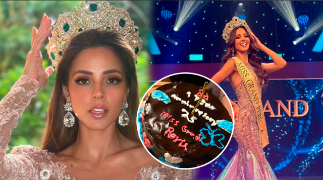 Luciana Fuster celebra su primer año como Miss Grand Perú con una linda fiesta.