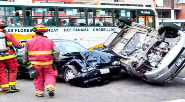 Accidente de tránsito en Lima Metropolitana.