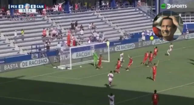 Gianluca Lapadula hizo el 1-0 de Perú ante Canadá, pero gol fue anulado por adelantado