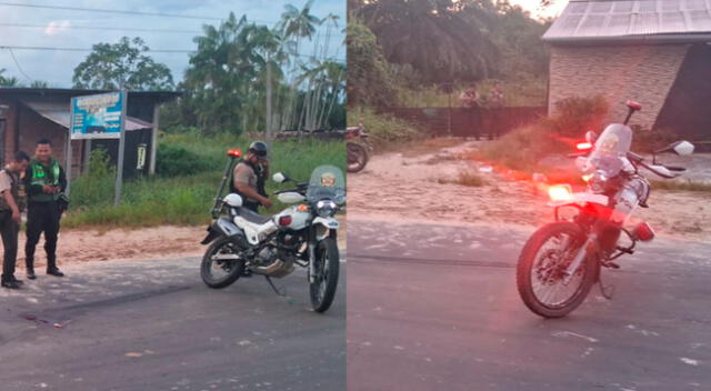 Agentes de la Policía y Ministerio Público llegaron varias después de ocurrido este accidente en Iquitos.