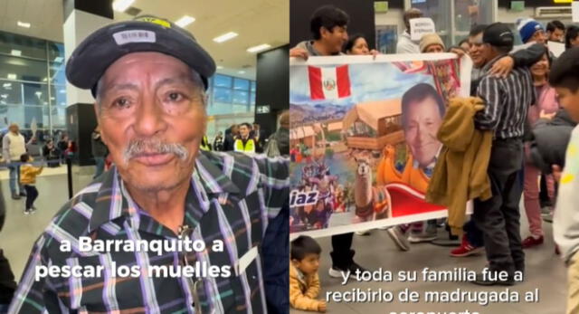Peruano llora al reencontrarse con su familia en Perú después de 37 años y es viral.