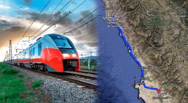 Tren bala conectará Lima e Ica, haciendo que el servicio ferroviario se modernice.