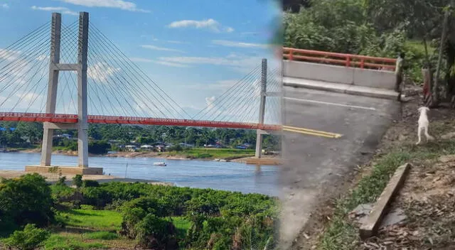 El curioso y largo puente construído en Perú.