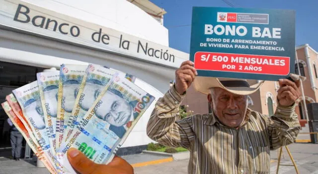 El Bono BAE se entrega a los peruanos afectados por desastres naturales por el MVCS.