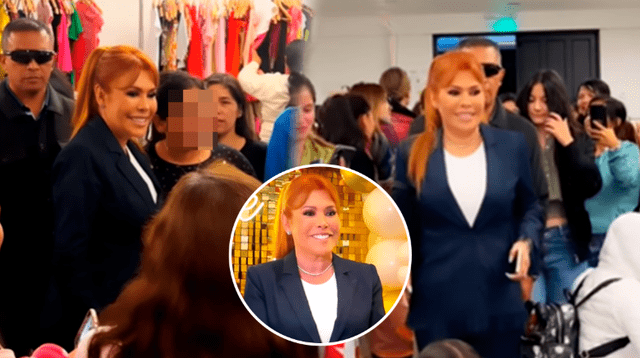 Magaly Medina muestra el cariño de la gente en su 'clóset sale'.