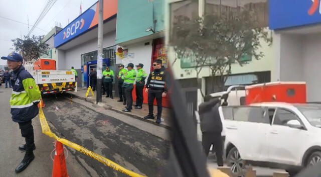 Delincuentes aprovechan apagón en BCP de El Agustino para cometer robo armado.