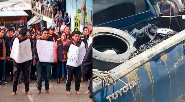 Las rondas campesinas y la PNP capturaron a 4 sospechosos.