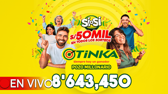 El pozo millonario de la Tinka se sorteará el domingo 14 de julio a las 10:50 p.m.