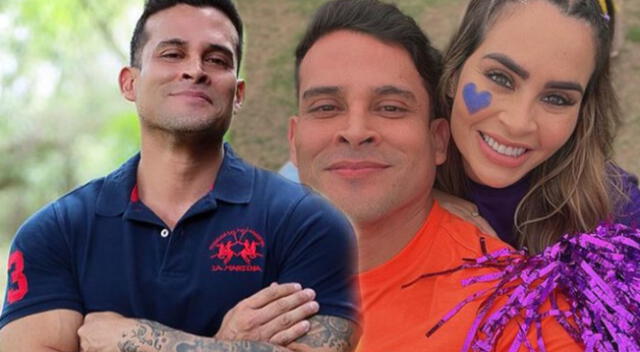 Christian Domínguez y Ethel Pozo se reencontraron en evento de Del Barrio Producciones.