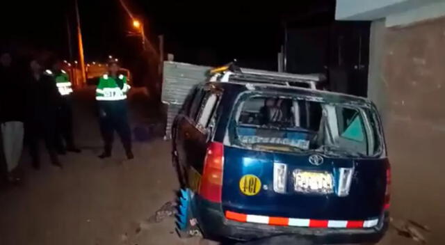 El chofer se dio a la fuga y es buscado intensamente por la Policía.