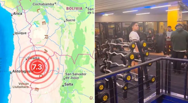 Así fue el sismo de magnitud 7,3 que sacudió Chile.