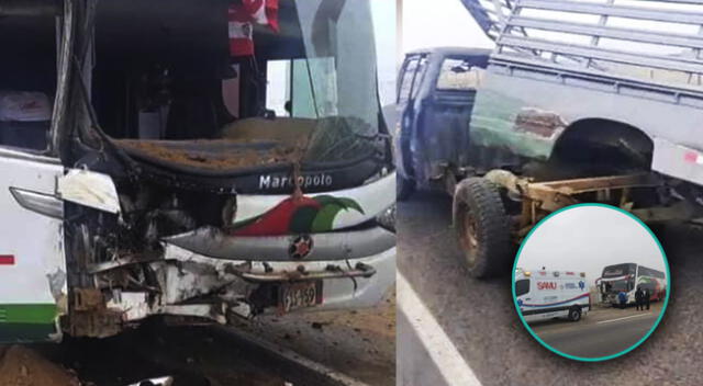 Bus con destino a Chiclayo sufrió accidente en la Panamericana Norte.