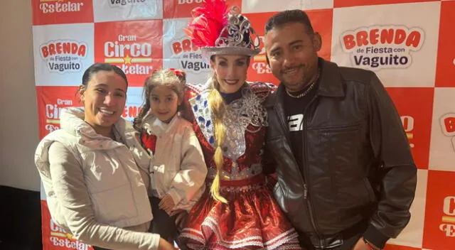 Samahara Lobatón junto a su padre estuvieron en circo de Brenda y Vaguito.