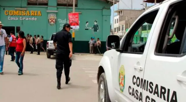 El delincuente fue trasladado a la comisaría de Casa Grande.