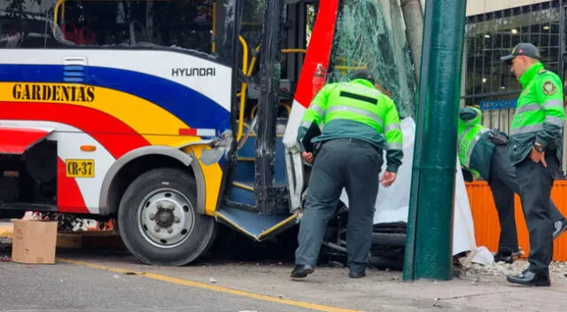 Accidente en avenida Brasil causó la muerte de una persona.