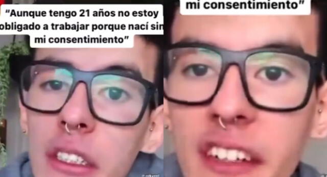 Joven sorprende con sus razones para no trabajar a sus 21 años y es viral en redes sociales.