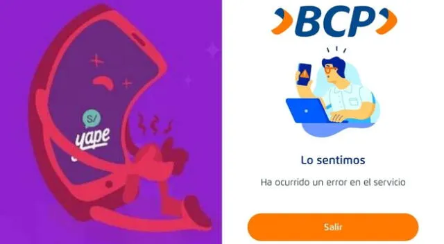 La billetera digital Yape y BCP sufrieron una caída en sus servicios este martes 30 de julio.