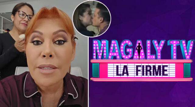 Magaly Medina se alista para salir al aire con 'Magaly TV La Firme'.