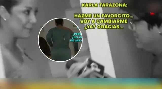 Karla Tarazona hace desplante a reportero de Metiche tras beso con Christian Domínguez.