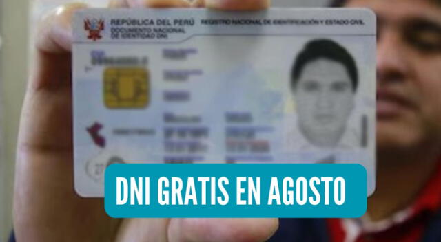 Estas son las campañas autorizadas por la Reniec para la entrega gratuita del DNI electrónico.