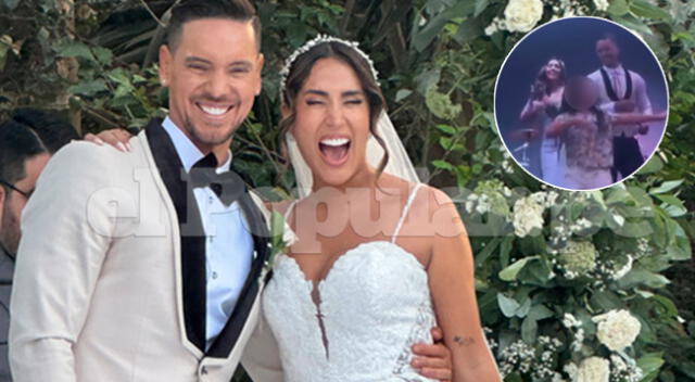 Melissa Paredes y Anthony Aranda se casaron en Pachacamac.