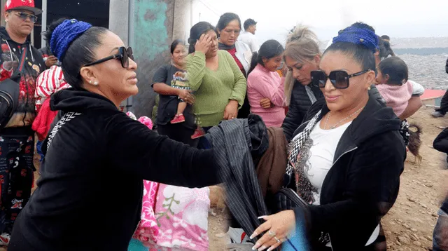 Paloma de la Guaracha llega a 'Ticlio Chico' con ayuda para familias.