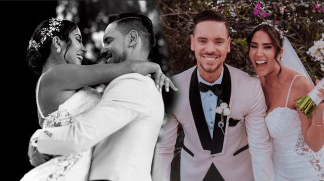 Melissa Paredes muy contenta con su boda con Anthony Aranda.