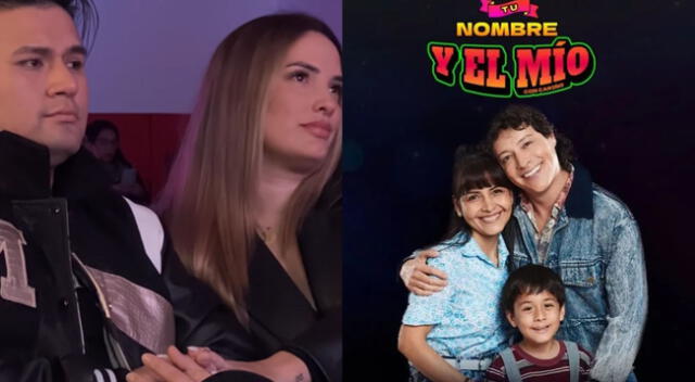 Deyvis Orosco y Cassandra Sánchez asistieron al estreno de ‘Tu nombre y el mío’.