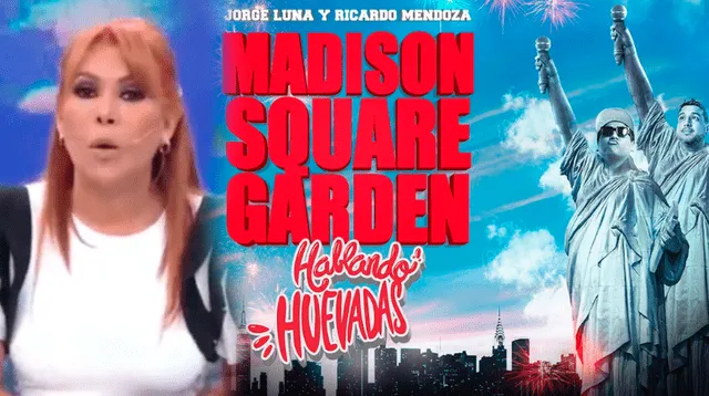 Magaly Medina felicita a Jorge Luna y Ricardo Luna por anunciar show en el Madison Sqare Garden.