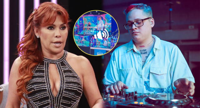 Video de Magaly Medina con su DJ detrás de cámaras